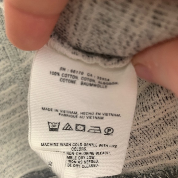 ANTHROPOLOGIE Gray & White Moto Jacket size small - Picture 4 of 6